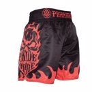 Pride Or Die flames MMA Shorts - Black